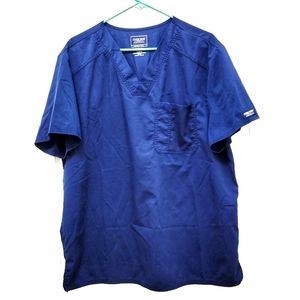 ``M25602 - Cherokee Navy V-neck Scrub Top (Size L/G/G) A professional scrub top